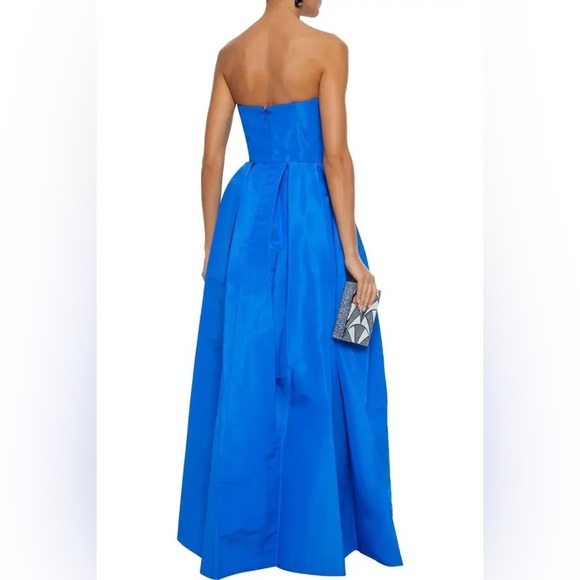 New! Sachin & Babi Runway Leora Strapless Bow-Embellished Silk-Faille Gown💙 - Picture 2 of 16